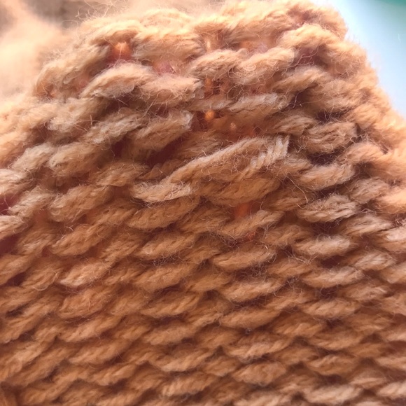 TULAROSA | Women’s Size Large Brown Chunky Cable Knit Sweater Hoodie - Picture 9 of 9